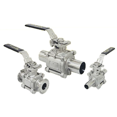 Sanitary Stainless Steel High Purity encapsulated Ball Valves