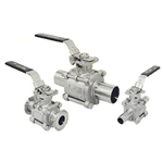 Sanitary Stainless Steel High Purity encapsulated Ball Valves