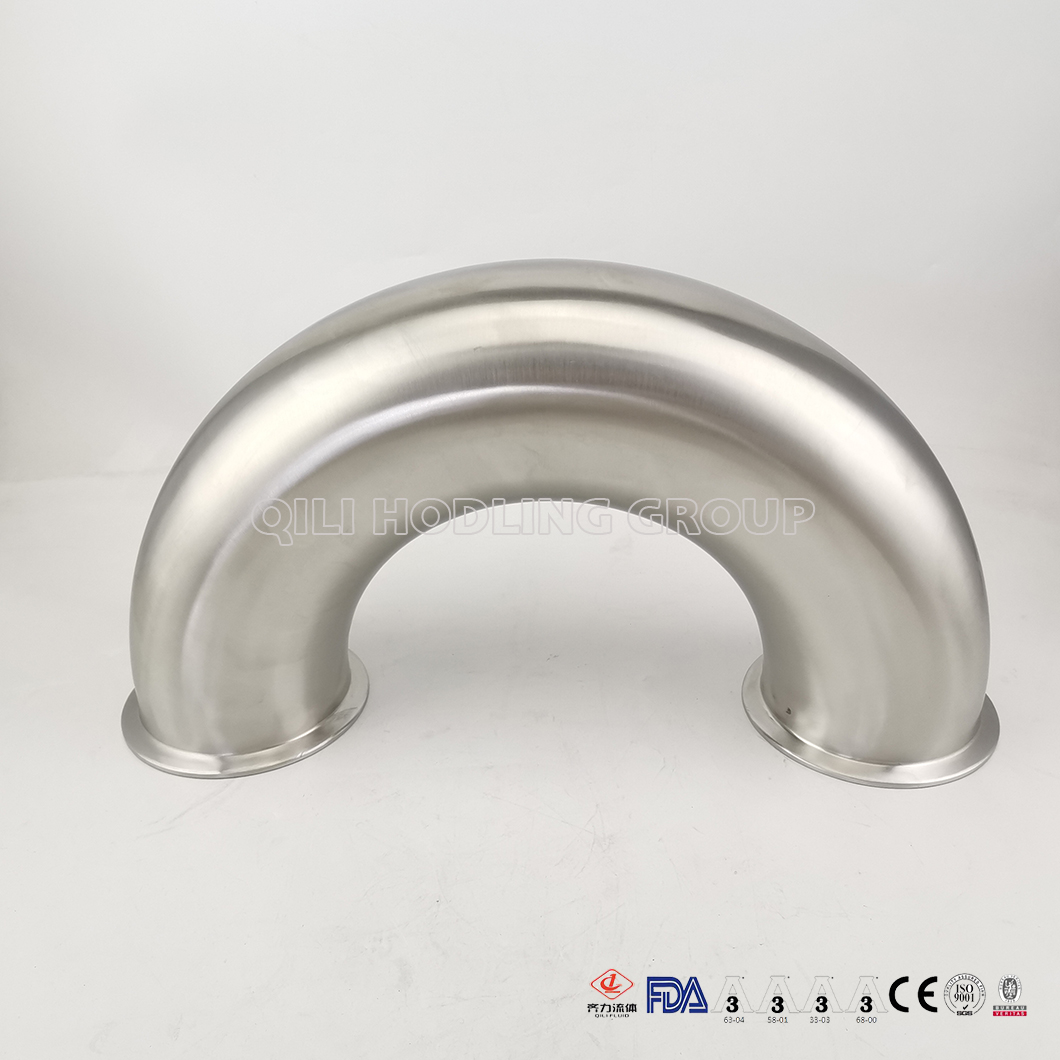 Ss304 Ss316 Food Grade 180° Elbow Clamp End