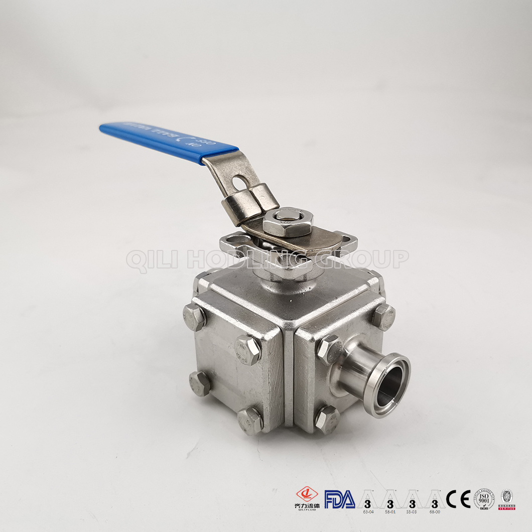 Stainless Steel 3 Way T Or L Type Ball Valves