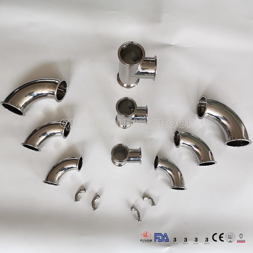 Electricity Polishing Hygienic Tri Clamp Tee, Elbow, Reducer Pipe Fittings