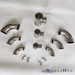 Electricity Polishing Hygienic Tri Clamp Tee, Elbow, Reducer Pipe Fittings