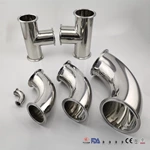 Sanitary Stainless Steel Pipe Fittings Elbow, Tee, Reducer with Electricity Polishing