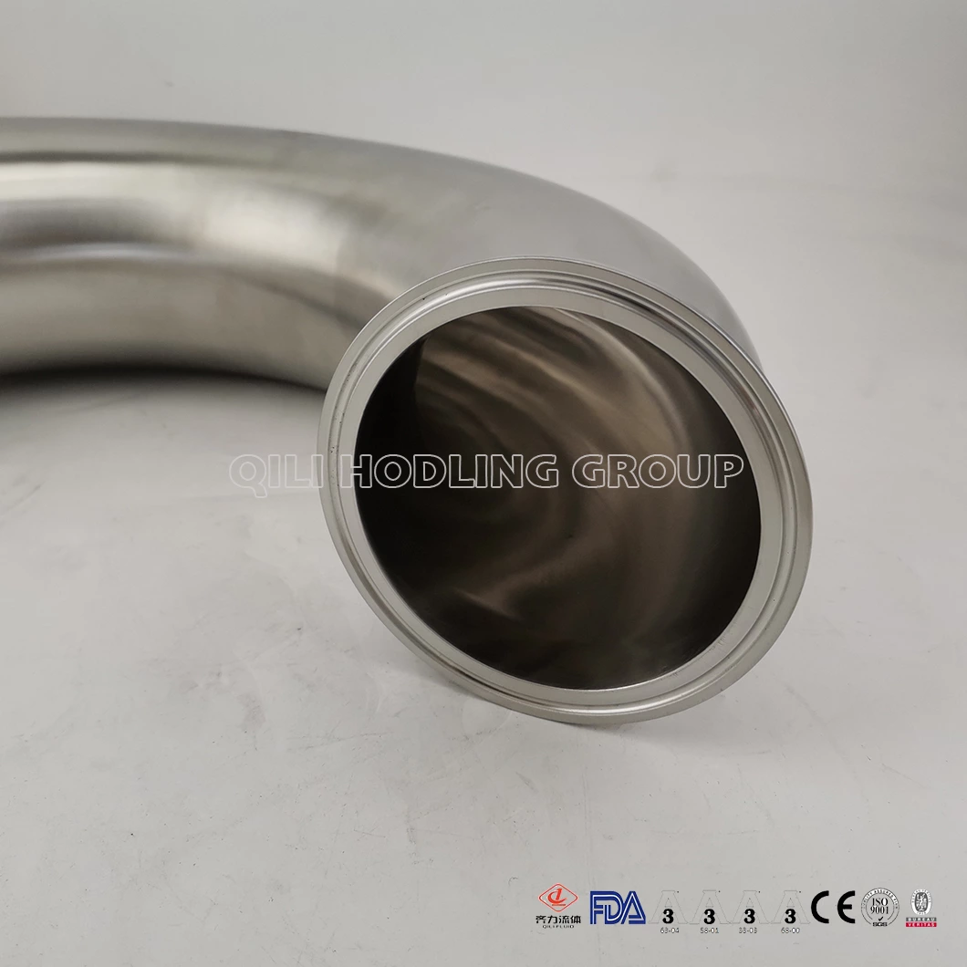 Ss304 Ss316 Food Grade 180° Elbow Clamp End