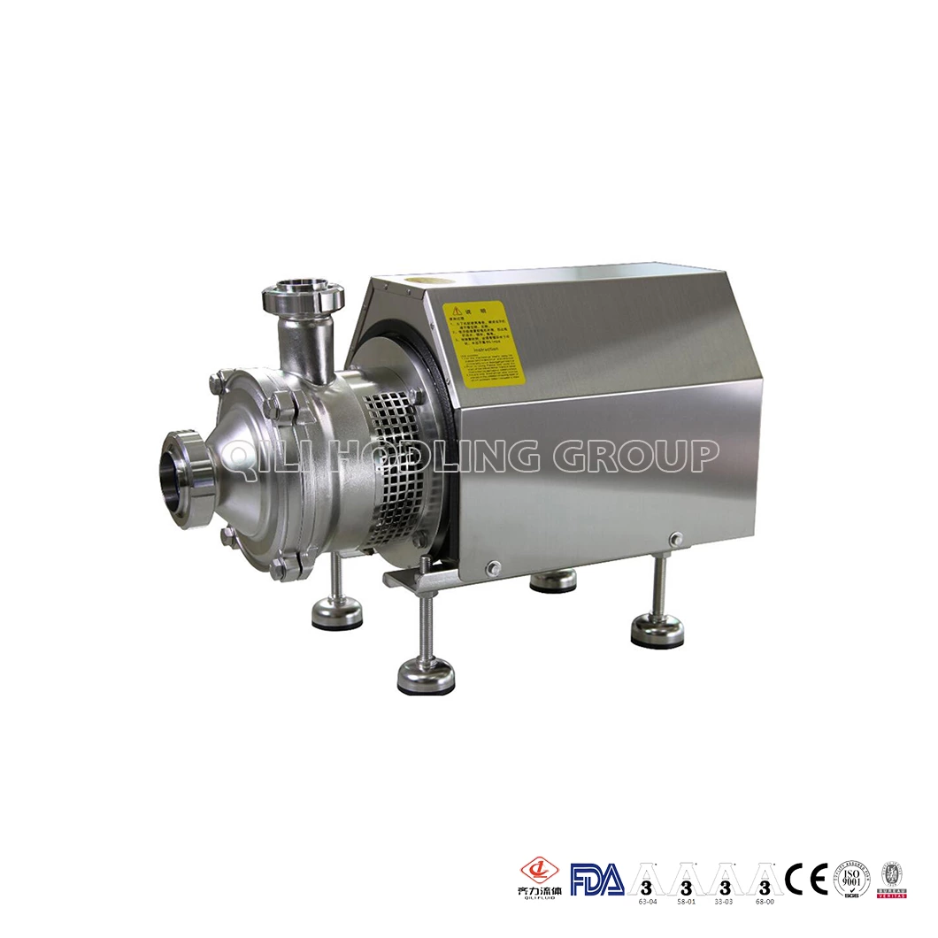 High Performance Stainless Steel Sanitary Vertical Centrifugal Pump For Beverage Wine Processing
