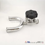 Sanitary 316L Reducing 3 Three Way U Type Hydraulic Diaphragm Valve