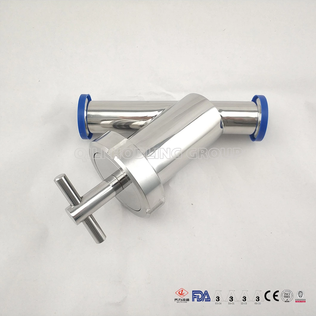 Sanitary Stainless Steel 304/316L Y Type Tube Filter/ Strainer