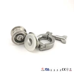 Air Blow Check Valve Clamp T316 W Thermometer Cap EPDM 4inch