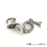 Air Blow Check Valve Clamp T316 W Thermometer Cap EPDM 4inch