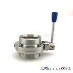 Sanitary Stainless Steel Threaded Butterfly Valve