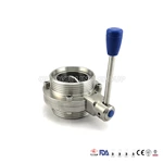 Sanitary Stainless Steel Threaded Butterfly Valve