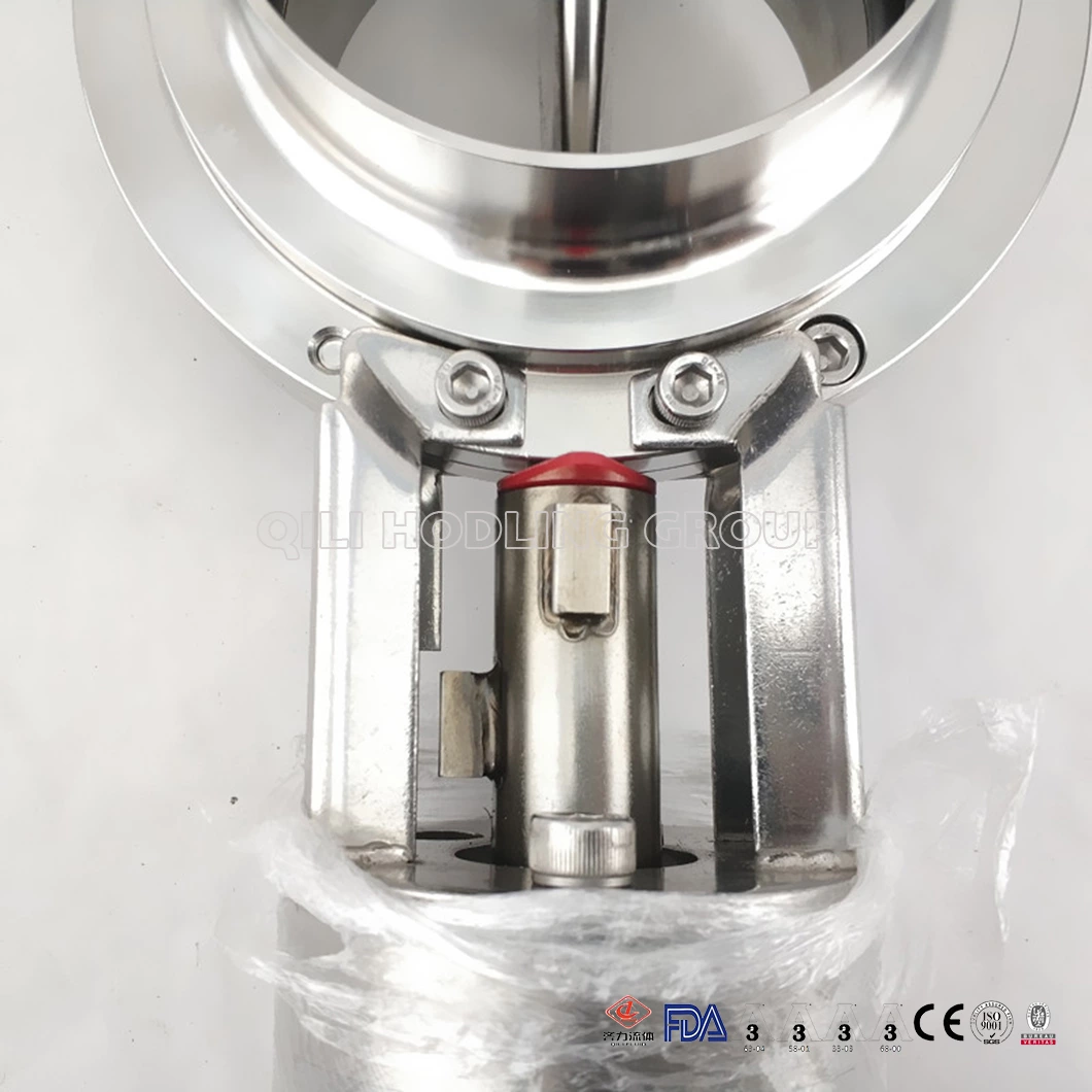 Sanitary Pneumatic Clamp End Butterfly Valve