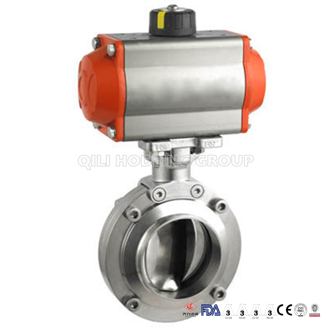 Butterfly Valve with Pneumatic Actuator Double Acting
