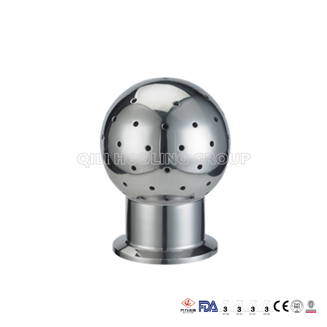 Sanitary Stainless Steel Clamped Fixed Cleaning Ball