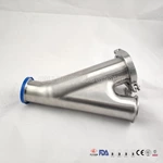 Stainless Steel Y Type BALL CHECK VALVE for Air, Water, Beer Brew Dairy with Clamp Connection meet 3-A