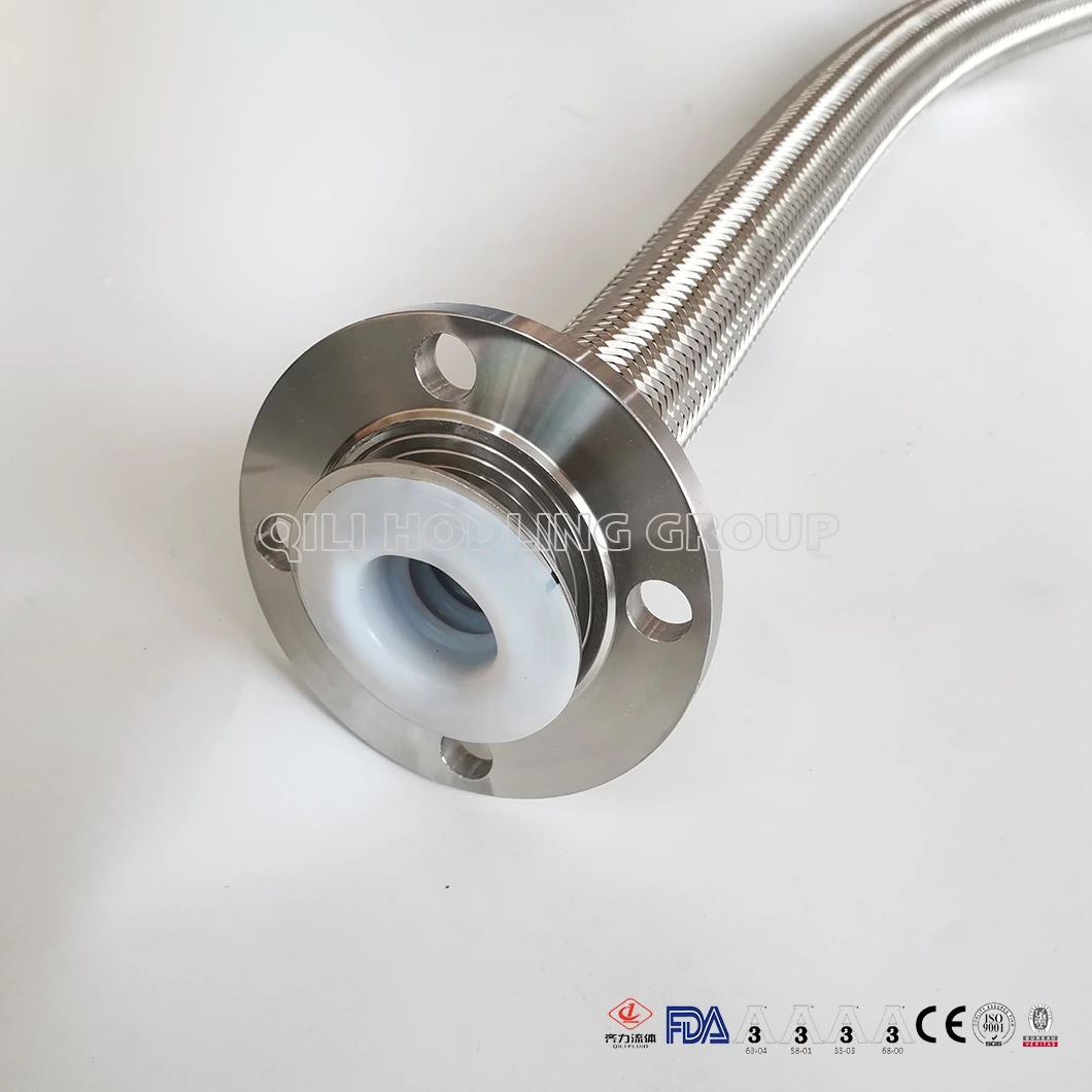 Stainless Steel SS304 SS316L PTFE-lined Metal Hose