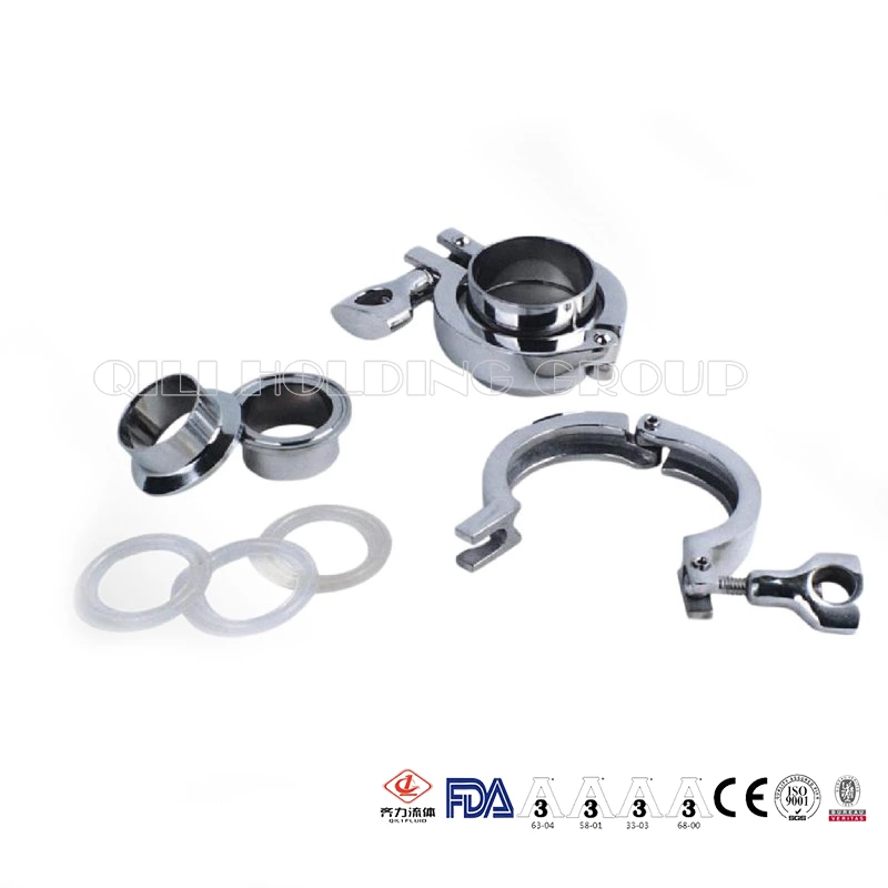 Stainless Steel Sanitary Tri Clamp Pipe Weld Ferrules and Clamp Kit Price