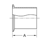 ASME BPE fittings STL14AM7 LONG WELD FERRULE
