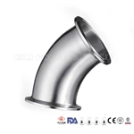 Sanitary Stainless Steel Clamp 45 Degree Bend