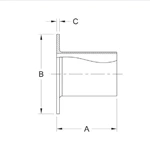 ASME BPE fittings S14WA STUB END TYPE A