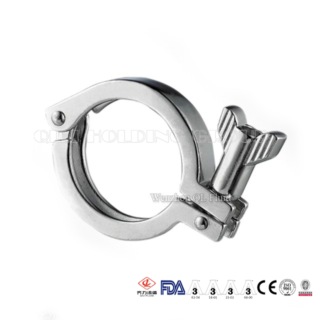 New Design Security Simple Stainless Steel Sanitary Heavy Duty Clamp