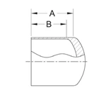 ASME BPE fittings S16W LONG TANGENT WELD CAP