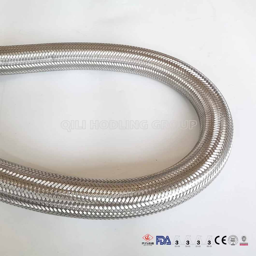 Stainless Steel SS304 SS316L PTFE-lined Metal Hose
