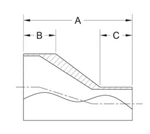 ASME BPE fittings S32S SHORT ECCENTRIC REDUCER WELD ENDS