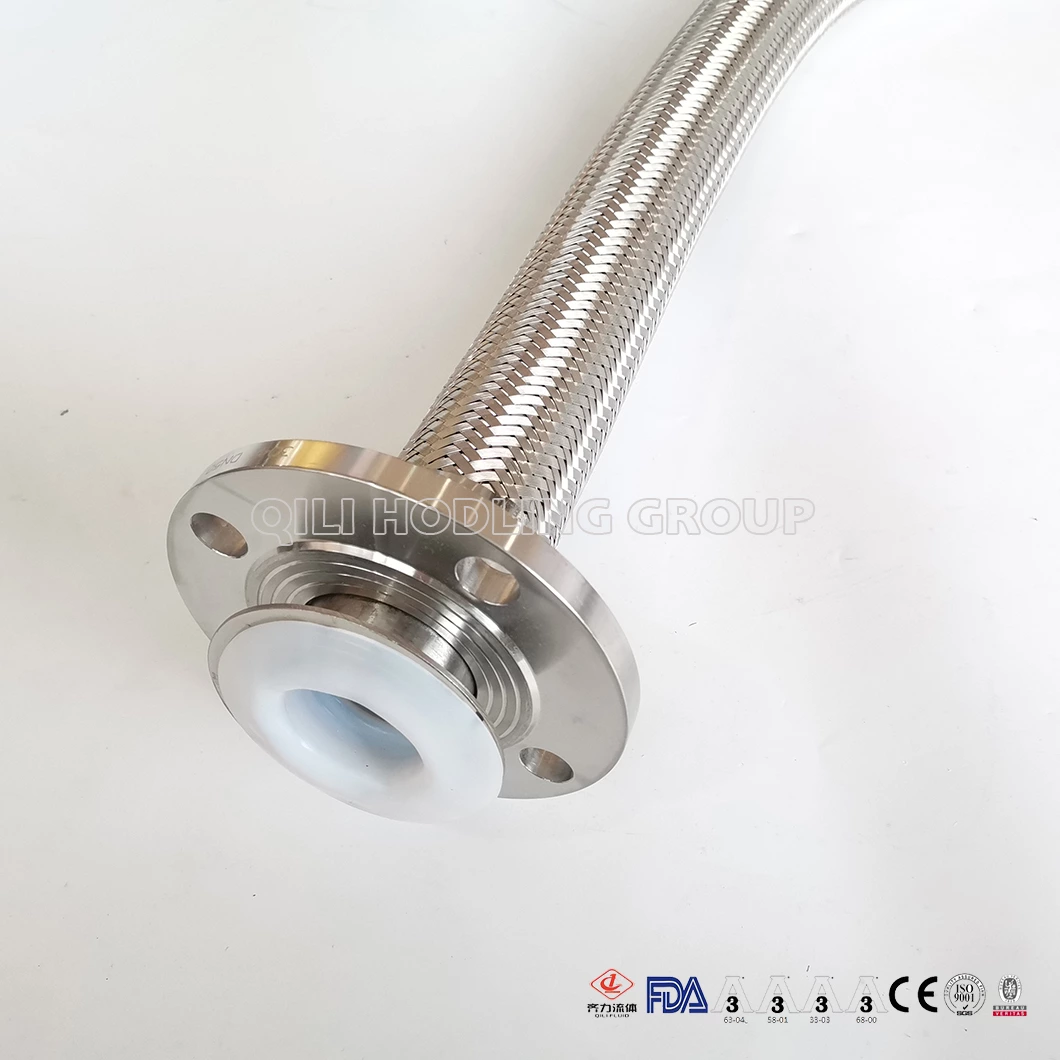 Stainless Steel SS304 SS316L PTFE-lined Metal Hose