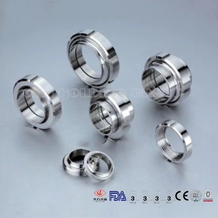 304/316/304L/316L DIN, SMS, ISO Standard Sanitary Stainless Steel Rotary Union Pipe Union