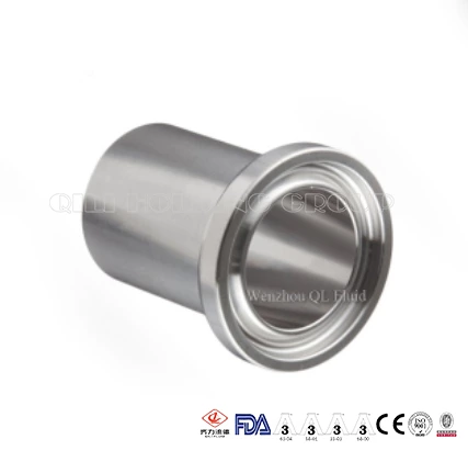 Sanitary stainless steel ferrule fittings male I Line long weld ferrule 14WLI