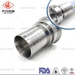14MPHR Sanitary Style Crimp Stem Clamp End Hose Shank