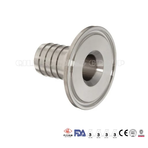 Sanitary Stainless Steel Rubber Hose Clamp Adapter 14MPHR