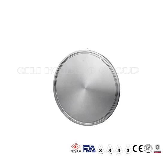 Sanitary stainless steel tri clamp 16AMP solid end cap blind
