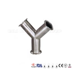 Manufacturer Sanitary Stainless Steel Pipe Fitting Clamp/Weld Y Tee