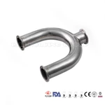 304/316L Stainless Steel Wye 180degree Clamped Tee Pipe Fitting