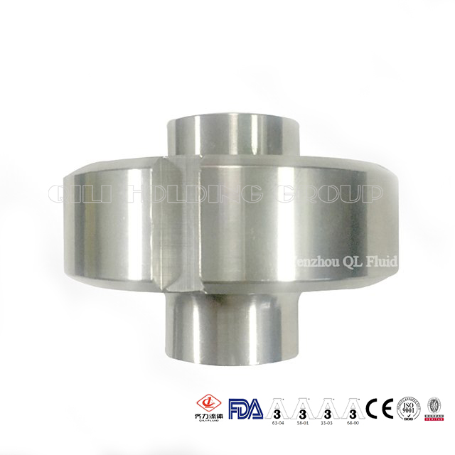 SS304/316L Sanitary Stainless Steel 3A SMS DIN ISO Pipe Fitting Union Round Nut Male Welding Liner