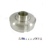 SS304/316L Sanitary Stainless Steel 3A SMS DIN ISO Pipe Fitting Union Round Nut Male Welding Liner