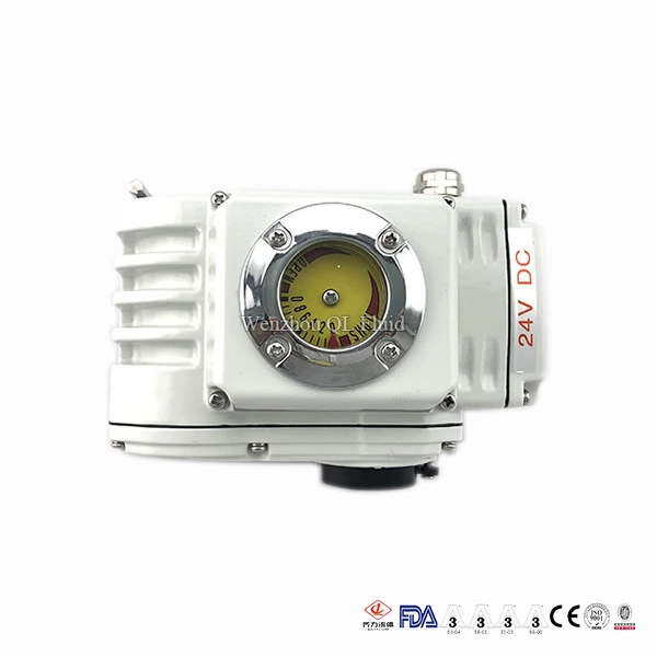 Electric Sanitary Tri Clamp Butterfly Valve