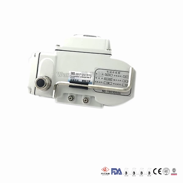 Electric Sanitary Tri Clamp Butterfly Valve