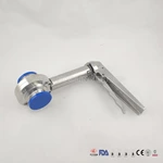 Sanitary Stainless Steel Extension Butterfly Valve And Bracket