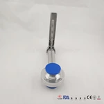 Sanitary Stainless Steel Extension Butterfly Valve And Bracket
