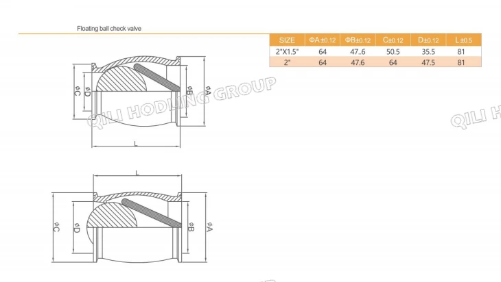 Stainless Steel Sanitary Check Valve Ball Type with Manual Drain