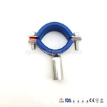 Sanitary Stainless Steel Pipe holder with Blue Sleeve
