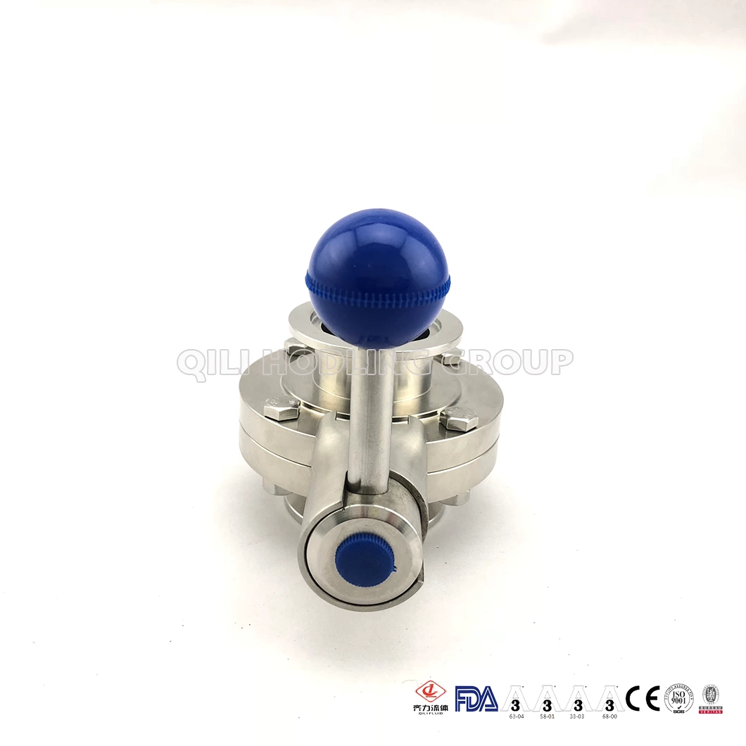 Sanitary 6 Inch Stainless Steel Butterfly Valve, Big Size 3A Butterfly Valve