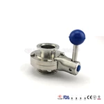 Sanitary 6 Inch Stainless Steel Butterfly Valve, Big Size 3A Butterfly Valve
