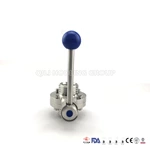 Dn80 316L Sanitary Stainless Steel Butterfly Valve Manual/Pneumatic Operated