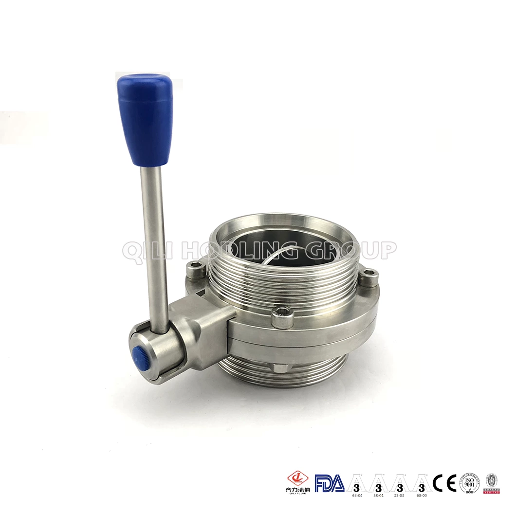 Dn80 316L Sanitary Stainless Steel Butterfly Valve Manual/Pneumatic Operated