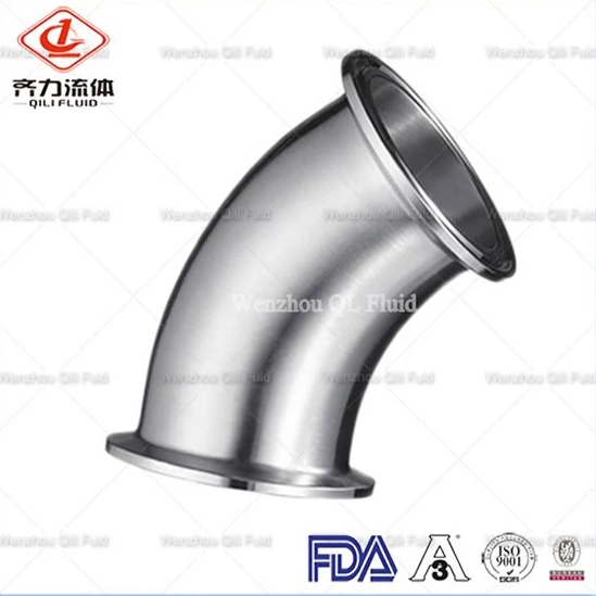 Sanitary Clamp 90 Degree Pipe Fittings Elbow