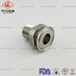 Sanitary SS Tube To Pipe Adapter Ferrule Fitting